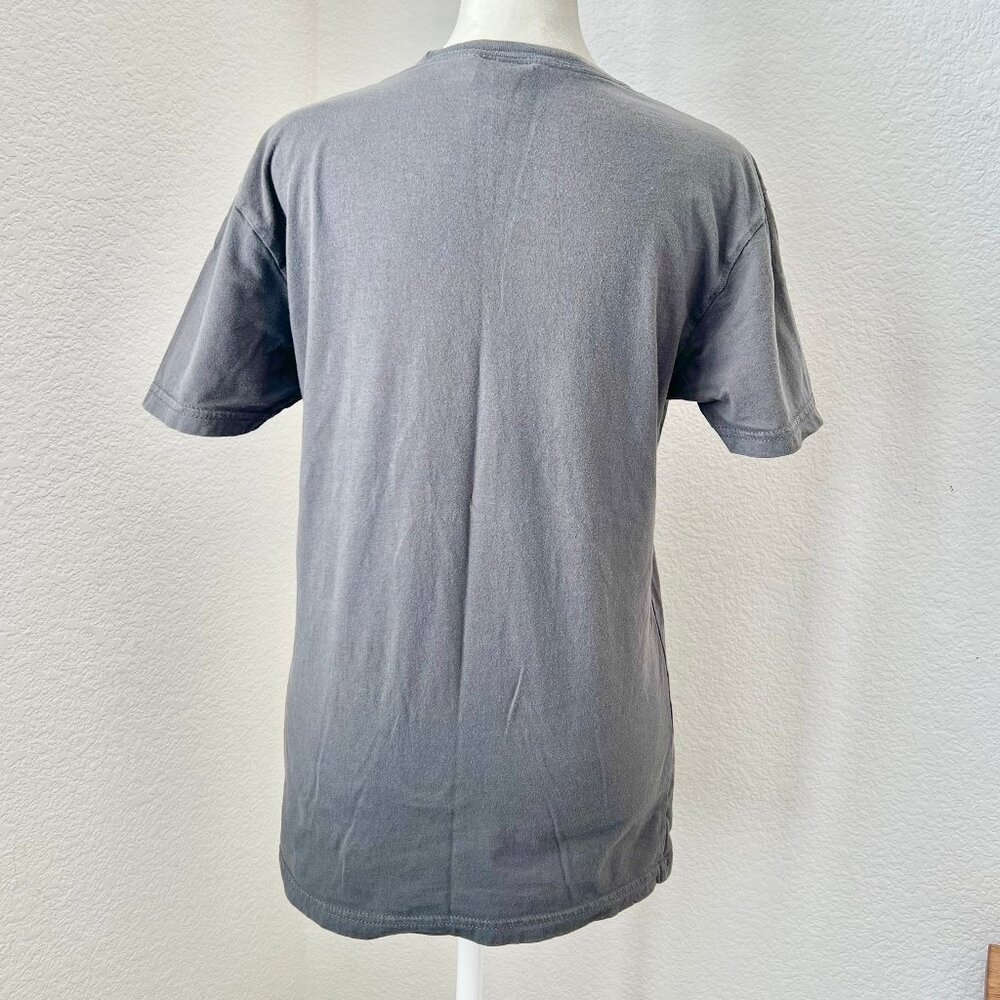 Thrasher Magazine Gray Blue Purple Flame Logo Unisex Short Sleeve Tee Size Small - Picture 3 of 5